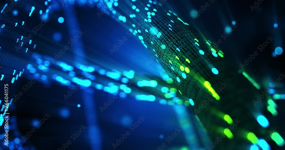  futuristic data stream, digital flow. dynamic pattern with power rays and light.data transferring. i