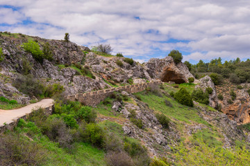 Parque natural Ciudad encantada en Cuenca España