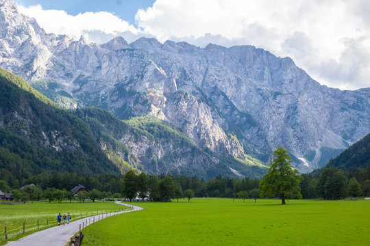 Summer View of The Logar Valley in Kamnik Mountains, Slovenia