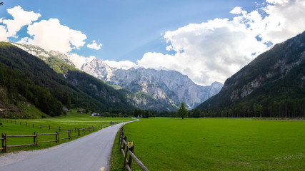 Summer View of The Logar Valley in Kamnik Mountains, Slovenia © Tomtsya