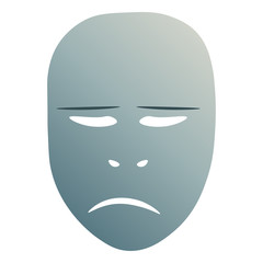 Sorrowful theatrical mask