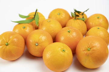 Orange fruit isolated on white background