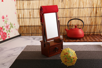 おしゃれな和風卓上鏡台