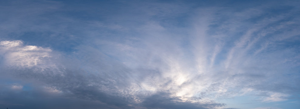 Panorama of the sky, in the evening © Vidima studio MAX