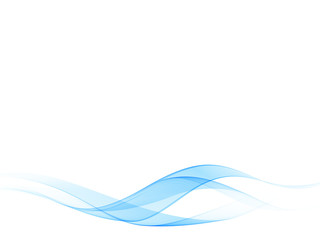 シンプルな青いウェーブ