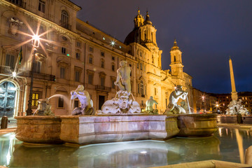 Navona Square in Rome, Italy.