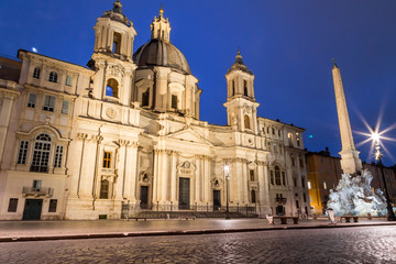 Navona Square in Rome, Italy.