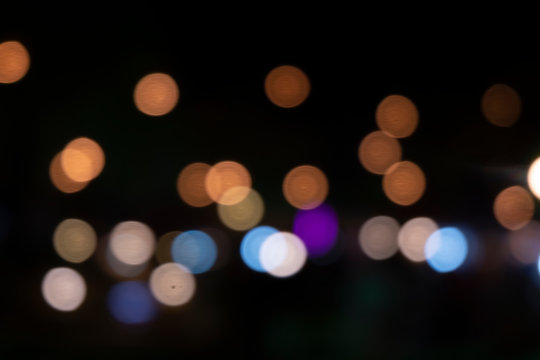 The light that blurts out is a beautiful Bokeh on a black background.