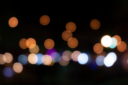The light that blurts out is a beautiful Bokeh on a black background.