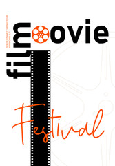 Movie and film poster modern vintage retro style