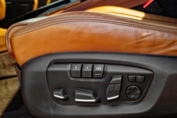 Obraz na płótnie Canvas Luxury SUV Seat Controls