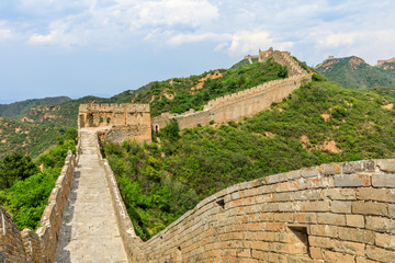 Fototapeta na wymiar The Great Wall of China at Jinshanling