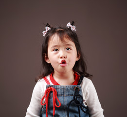 a happy Chinese little girl