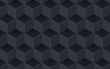 Abstract 3D geometric background. Illustration vector