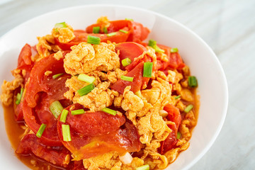 Chinese country dish tomato scrambled eggs
