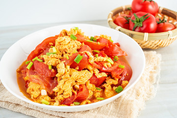Chinese country dish tomato scrambled eggs