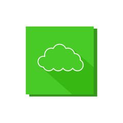 cloud line frame icon
