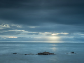 Fototapeta na wymiar Moody Seaside Dawn