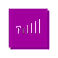 mobile phone signal strength. frame