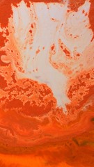 orange white creamsicle vibrant paint texture