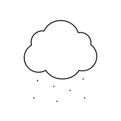 Obraz premium cloud blue icon