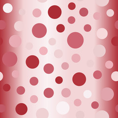 Gradient polka dot pattern. Seamless vector background
