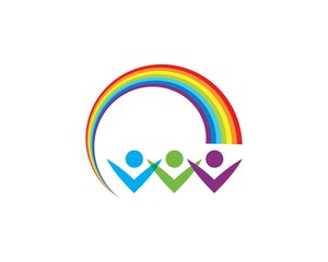 Adoption,community and social care Logo template vector