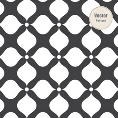 Naklejka premium Geometric vector pattern, repeating rhombus shape and abstract flower petal