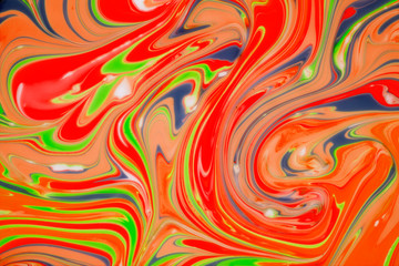 Beautiful abstract painting is a painting technique Ebru .Turkish Ebru style on the water with acrylic paints wring wave.Stylish combination of luxury.Contemporary art marble liquid texture  