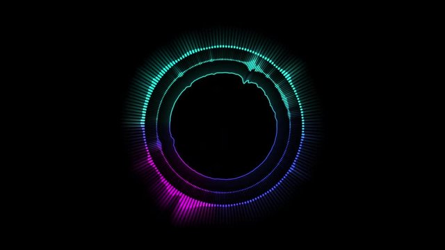 Music equalizer, for music party, 4k footage