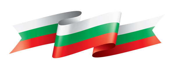 Bulgaria flag, vector illustration on a white background