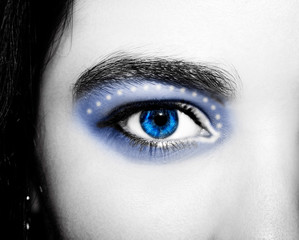 Fototapeta premium A beautiful insightful look eye. Close up shot