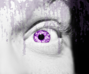 A beautiful insightful look eye. Close up shot