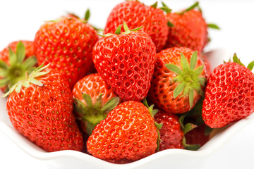 Fresh and delicious strawberries