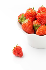 Fresh and delicious strawberries