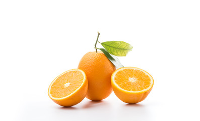Fresh and delicious oranges and orange juice