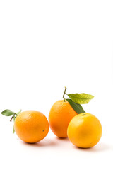 Fresh and delicious oranges and orange juice