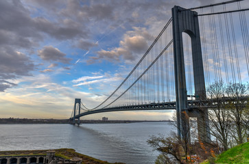 Verrazano Bridge at Sunset