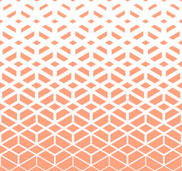 Abstract geometric pattern. Modern vector background. White and pink halftone. Graphic modern pattern. Simple lattice graphic design