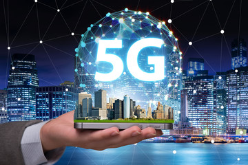 5g concept of internet connection technology