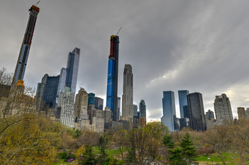 Naklejka premium Billionaire's Row - New York City