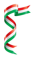 Hungary flag, vector illustration on a white background