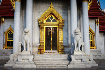 Fototapeta premium The entrance of Benchamaborphit temple, Bangkok , Thaiand