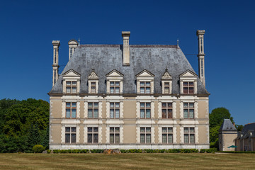Fototapeta na wymiar View to the royal castle Chateau de Beauregard, Loire Valley, France