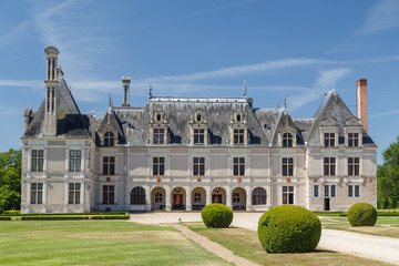 BEAUREGARD / FRANCE - JULY 2015: View to the royal castle Chateau de Beauregard, Loire Valley,...