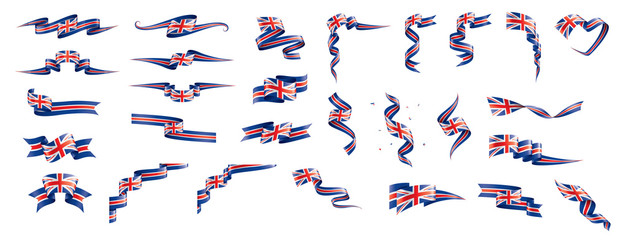 United Kingdom flag, vector illustration on a white background © butenkow