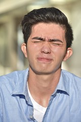 Obraz premium A Stressed Adult Male