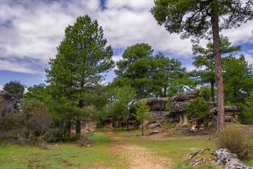 Parque natural Ciudad encantada en Cuenca Espa&ntilde;a