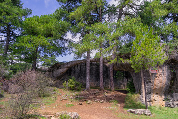 Parque natural Ciudad encantada en Cuenca Espa&ntilde;a