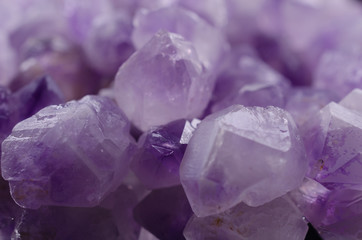 Fototapeta premium Macro Raw amethysts